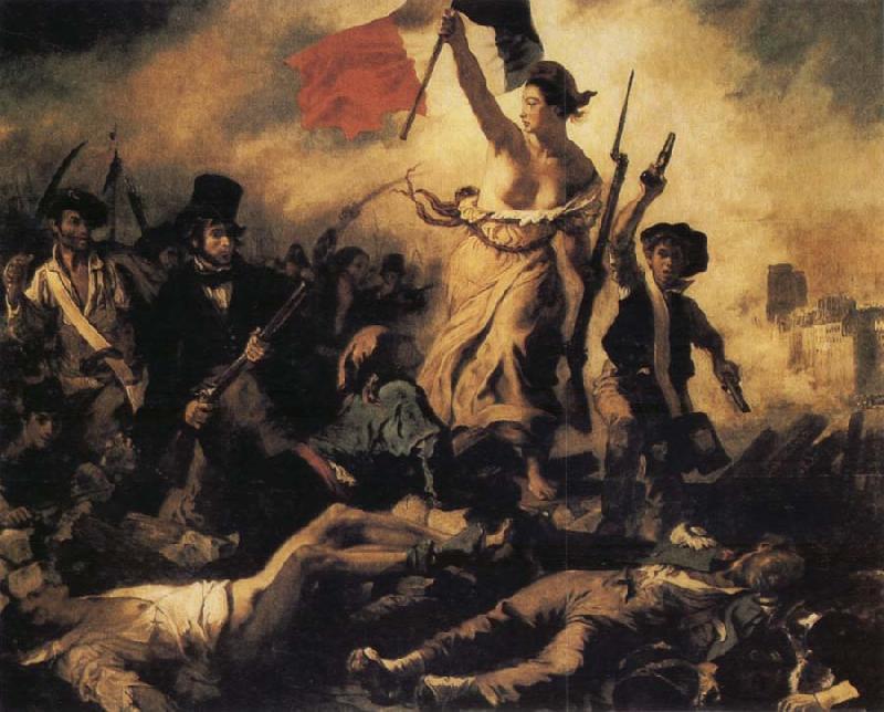 Eugene Delacroix Liberty Leading the People oil painting image